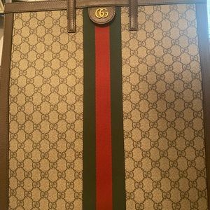 Gucci Ophidia GG Supreme Canvas Tote Bag